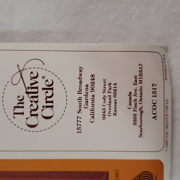 Summer Rainbow Crewel Kit 1983 Vintage by Creative Circle 1517 12x16 - Picture 2 of 8